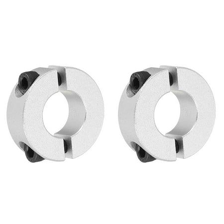 

Uxcell Shaft Collar 0.67 Inch Bore Double Split Aluminum Clamping Collar Shaft Collars with Set Screw Silver Tone 2 Pack