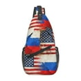 thumbnail image 6 of Crossbody Sling Backpack Russian America Flag Travel Sport Hiking Chest Bag Daypack, 6 of 6