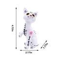 thumbnail image 3 of Halloween Decorations Resin Dog Cat Figurine, Halloween Decor Spooky Animal Statue Ornament for Dia De Los Muertos Style Display,Holiday Decoration for Party Tabletop Display, Home Decor, 3 of 6
