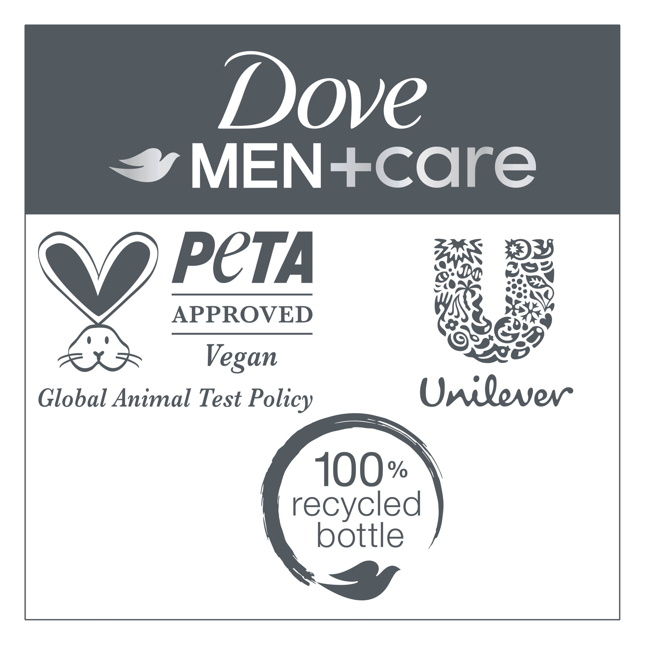 (4 pack) Dove Men+Care Shampoo for Hair Refreshing & Strengthening, Fresh + Clean with Menthol, 28 fl oz