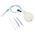 thumbnail image 4 of Ducha vaginal de silicona con cabezal curvo suave de gran capacidad de 320 ml para limpieza anal en casa., 4 of 14