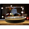 thumbnail image 3 of Alaska 3D Engraved Crystal 3D Engraved Crystal Keepsake/Gift/Decor/Collectible/Souvenir, 3 of 7