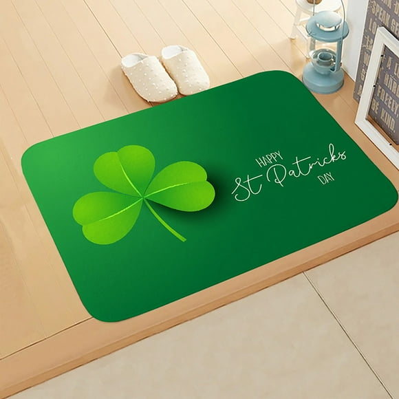 Tyidzon Mat St Patrick's Day Floor Mats Bathroom Doorway Tread Mats Floor Mats Clearance!