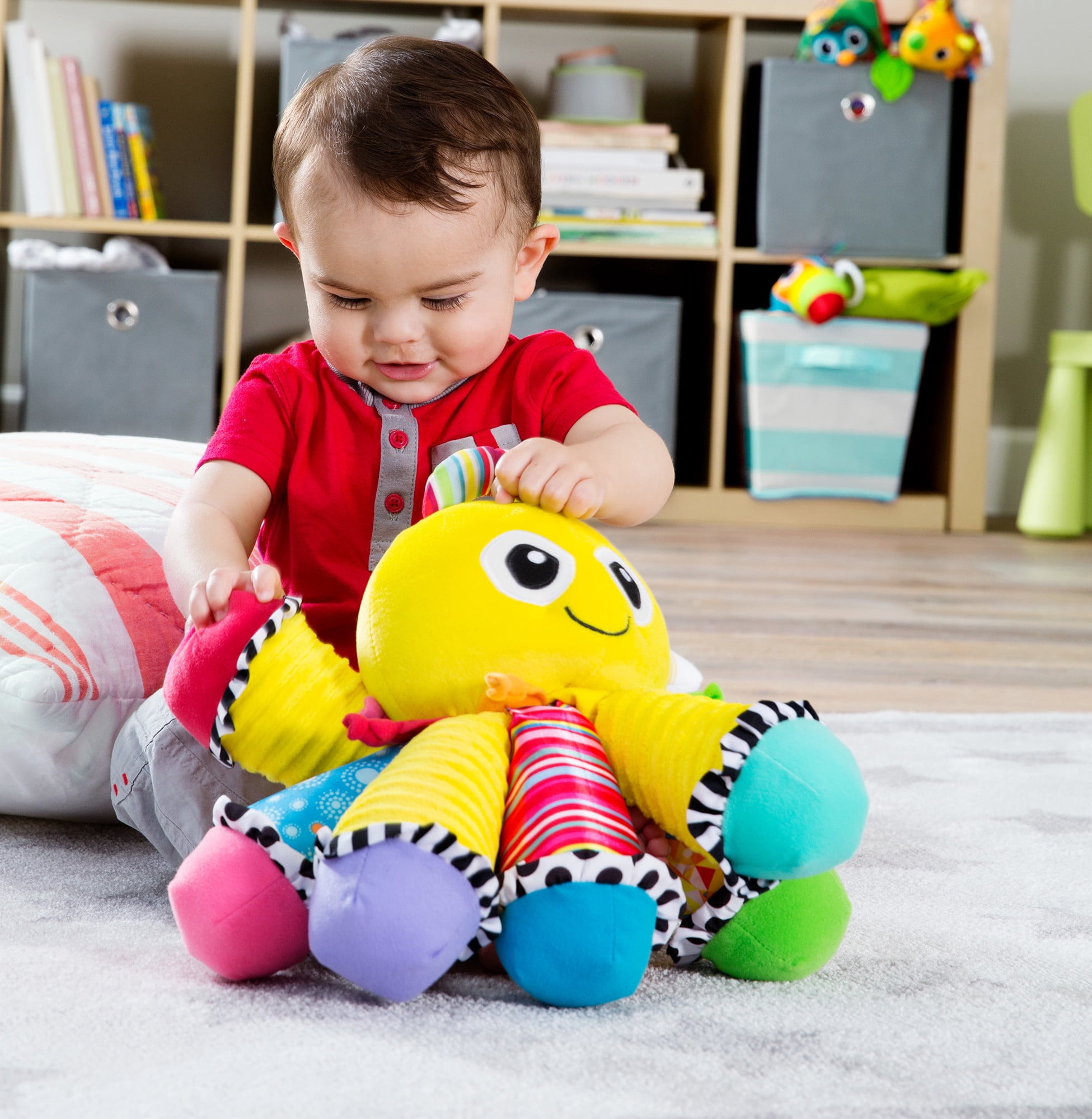 Lamaze Octotunes Musical Toy, Award-Winning Classic Colorful Octopus Stuffed Baby Toy