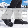 thumbnail image 2 of LONKITO Men's Snow Boots Insulated Mid-Calf Round Toe Warm Winter Pull-On Fleece Lined Boots, 2 of 6