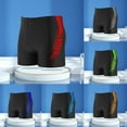 thumbnail image 3 of Men's swimming trunks beach shorts swim boxer trunks with drawstring lined, 3 of 6