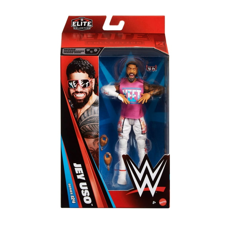 WWE Elite Jey Uso Action Figure, Series #124 Set, 6-inch