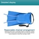 thumbnail image 5 of Xihbxyly Aletas de Natación, Material Suave, Fácil de Usar, Estructura Aerodinámica, Drenaje Rápido, Ideales para Entrenamiento y Snorkel, Cómodas y Prácticas, Talla 30-36 Yardas, Un Par, 5 of 7