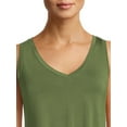 thumbnail image 5 of Time and Tru Women's High Low Tank Top, 2-Pack, 5 of 5