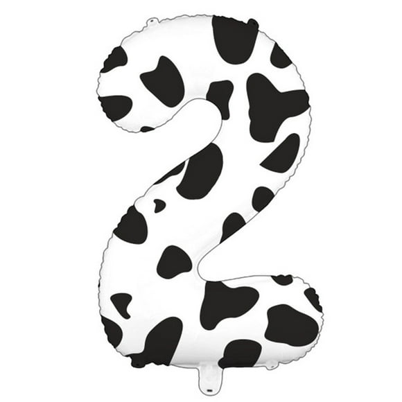 Cow Print Balloon Birthday Decorations Supplies Theme Number Balloons For Birthday Party Farm Barn For Kids