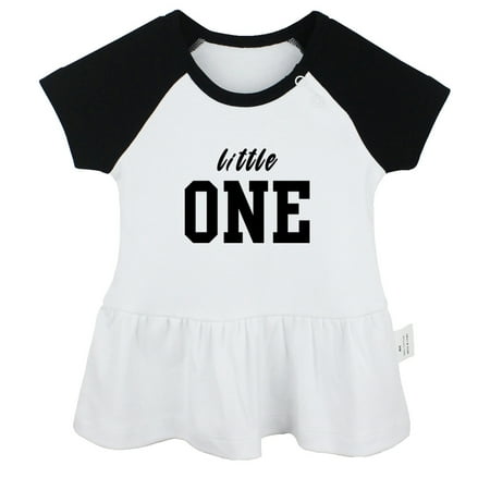 

Little ONE Funny Dresses For Baby Newborn Babies Skirts Infant Princess Dress 0-24M Kids Graphic Clothes (Black Raglan Dresses 18-24 Months)