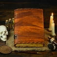 thumbnail image 3 of Libro de hechizos Spell Book Hocus Pocus Cuaderno de piel, 13 x 10 cm, 3 of 7
