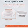 thumbnail image 4 of New Water Valve Deck Drain Scupper Drain Valve Outlet for Marine Boat Raft Yacht, 4 of 5