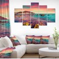 thumbnail image 1 of Design Art - Giallonardo Beach Colorful Sunset, 1 of 3