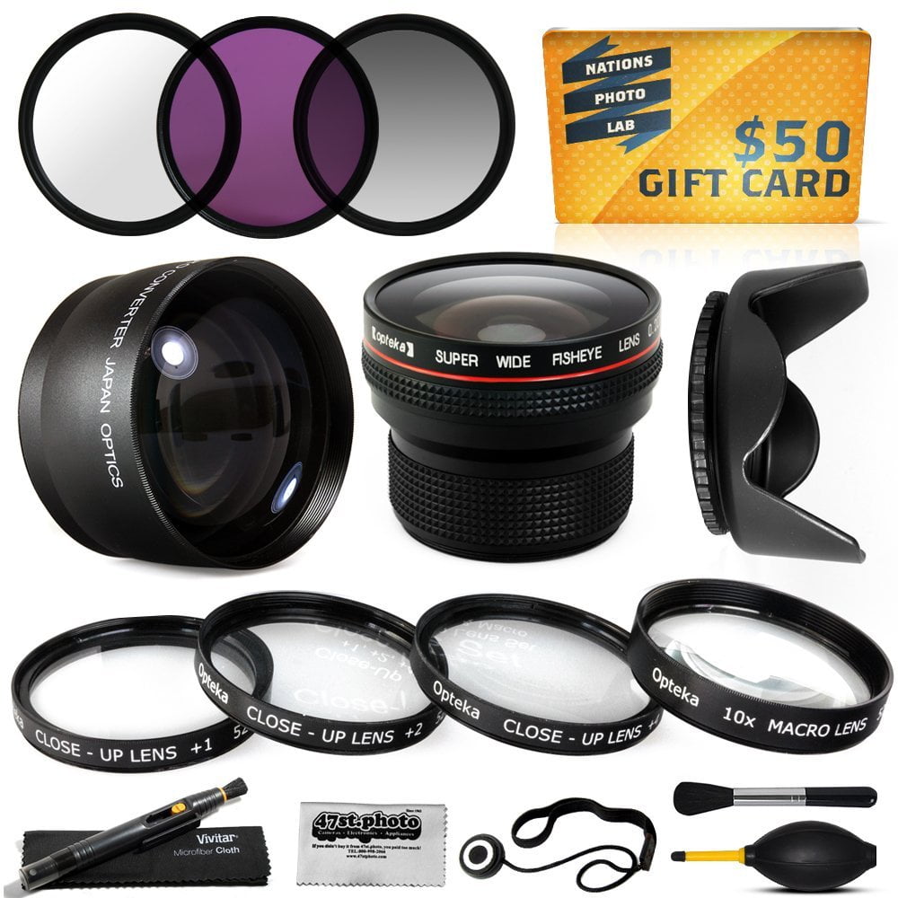 15 Piece Macro Fisheye Telephoto Lens Filters Set includes 3 Piece