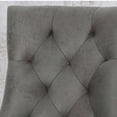 thumbnail image 3 of Noble House Indoor Contemporary Microfiber Dining Chairs, Gray, 3 of 5