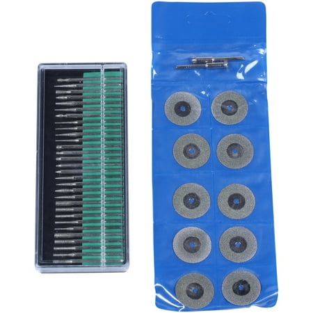

For Accessories Tools 30Pcs Diamond Burs 12Pcs Diamond Saw Blades Mini Cutting Discs Drill Bits For Tool