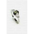 thumbnail image 2 of 925 Sterling Silver Green Tourmaline Ring Minimalist October Birthstone Jewelry Vibrant Green Stone Women’s Fine Ring Handmade Gift Silver 12, 2 of 3