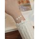 thumbnail image 3 of 1pc S925 Pure Silver Daisy Shaped Double Plated Two Tone Bracelet For Women, Simple & Fashionable, Suitable For Ins & European & American Style, A Birthday Gift For Girls, 3 of 4