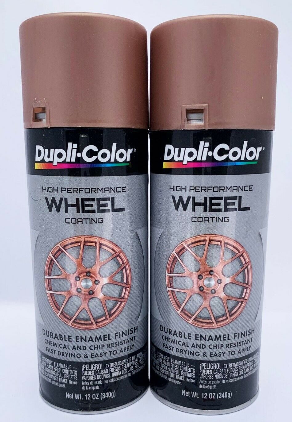Duplicolor HWP109 2 Pack Wheel Coating Spray Paint Rose Gold 12 oz