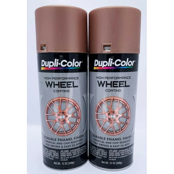 Duplicolor HWP109 - 2 Pack Wheel Coating Spray Paint Rose Gold - 12 oz
