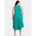 thumbnail image 3 of Terra & Sky Women's Plus Size Cotton Tank Dress, Sizes 0X-5X, 3 of 4