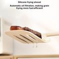 thumbnail image 4 of Silicone Kitchen Spatula BPA-Free High Temperature Resistant Non-Stick Food-grade Wooden Handle Cooking Utensil, 4 of 8