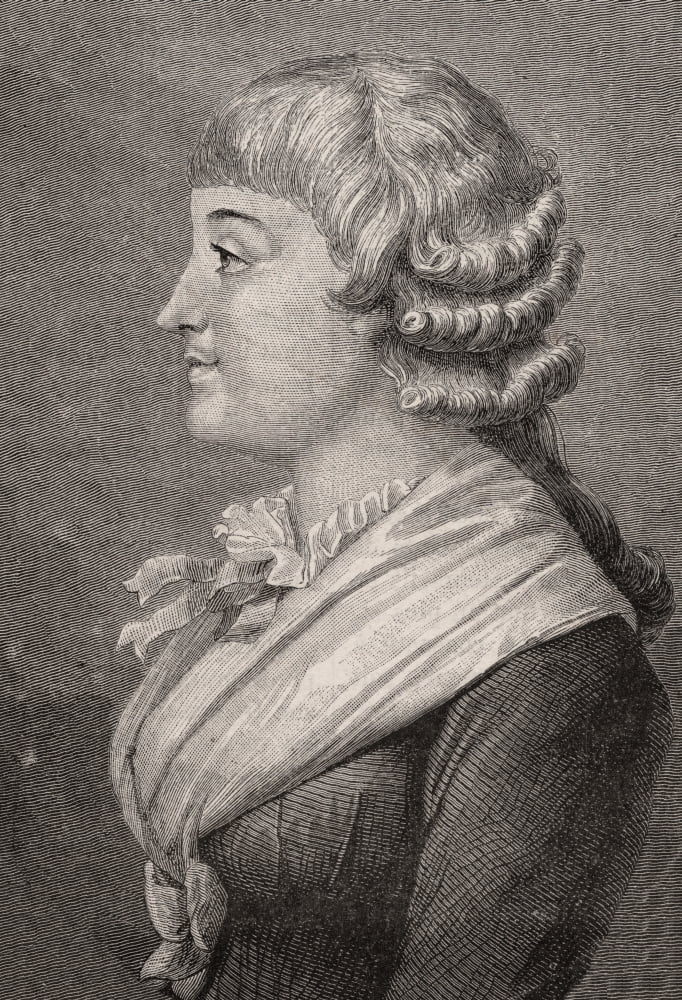 Madame Roland Vicountess Jeanne-Marie Roland De La Platiere 1754-1793 Famous Figure Of The French Revolution Engraved By Pannemaker After Rambert From Histoire De La Revolution Francaise By Louis Blan