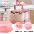 thumbnail image 6 of TAILTOSS Pink Cake Carrier - Transparent, Sealed, and 1Pc, 6 of 10