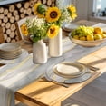 thumbnail image 4 of Marble Grey Round 15 Inch Placemats Set of 8, Modern Gold Luxury Neutral Texture HeatResistant Non Slip Place Mats for Dining Table, Wipeable Braided Kitchen Table Mats for Housewarming, 4 of 9