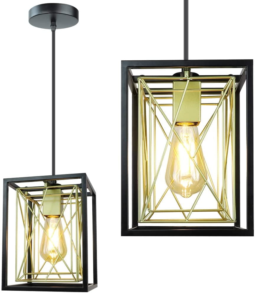 geometric wall lighting bracket hook frame pendant hanging light lamp holder