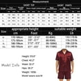 thumbnail image 5 of Men's Silk Pajama Set | Silky Satin | Short Sleeve Top and Shorts | Button Pajama Set, 5 of 7