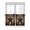 Brown, variant on Half Window Curtains 24 Inches Long, Western Star Retro Window Treatment Curtain Drapes, Vintage Brown Wood Barn Short Curtains Tiers for Kitchen Over Sink, 27.5"x24", 2 Panels