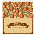 thumbnail image 3 of Ambesonne Fruit Shower Curtain, Vintage Apple Harvest, 69"Wx70"L, Multicolor, 3 of 3