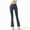 Gray, variant on Women's High Waist Flare Leggings with Stretch Fit - Medium, Black