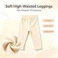 thumbnail image 5 of Piparoo 3-Pack Baby Girls'Leggings for Girls Pants for Kids Toddler Soft Stretchy Full Length Multipack 6M-4T, 5 of 8