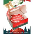 thumbnail image 2 of Caja para tartas Qiqee Christmas de 25 x 25 x 13 cm, 4 juegos con ventana, 2 of 7
