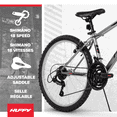 thumbnail image 3 of Huffy 24” Rock Creek Mountain Bike, Fits Riders 58” - 70”, Gray, Youth, Boy’s, 3 of 12