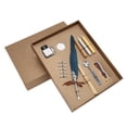 thumbnail image 1 of Juego de bolígrafos de pluma Escritura suave Diseño retro Apariencia tallada Kit de bolígrafos de caligrafía para escribir RegaloSFDPS038033 Azul marino, 1 of 9