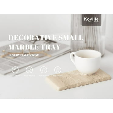 Koville Luxury Marble Tray(Travertino Romano)