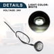 thumbnail image 5 of Luces de remolque LED para camiones Unique Bargains 24V, luces de marcador redondas de plástico impermeables, blancas, 8 piezas, 5 of 7