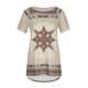 thumbnail image 4 of Blusa Informal Elegante Para Mujer, Manga Corta, Cuello Redondo, Estampado Odeerbi  ODB164535, 4 of 8