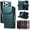 Green, variant on Leather For Apple iPhone 16 Plus Case Wallet With 11-Card Holder & Bills Slot, With Wrist Strap Soft PU Leather Magnetic For Women Wallet Case,Pink,For iPhone 16 Plus