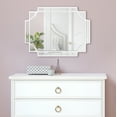 thumbnail image 6 of Kate and Laurel Minuette Glam Wall Mirror, 18 x 24, White, Boho-Chic Home Decor for Wall, 6 of 7