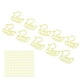 thumbnail image 3 of 100 Uds Clips de papel forma de pato amarillo ligero portátil proceso de galvanoplastia clip de Metal Clips de oficina, 3 of 9