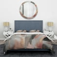 thumbnail image 3 of Designart "Complexity in Rose Gold Circles I" Modern Shapes Transitional Bedding Covert Set - Abstract Modern Shapes Transitional Pink Abstract Bed Set With 1 Sham, 3 of 6