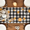 thumbnail image 4 of Camino de mesa de otoño a cuadros de búfalo de hoja de arce, decoración de mesa de comedor de cocina de otoño para decoración de fiesta en el hogar, 4 of 5