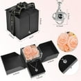 thumbnail image 3 of 2 Preserved Rose with I love you Necklace 100 Languages,Gifts for Girlfriend,Women,Mom,Wife,Gifts Idea on Christmas,Valentine's Day,Mother's Day,Birthday,Anniversary,Thanksgiving(Champagne), 3 of 7