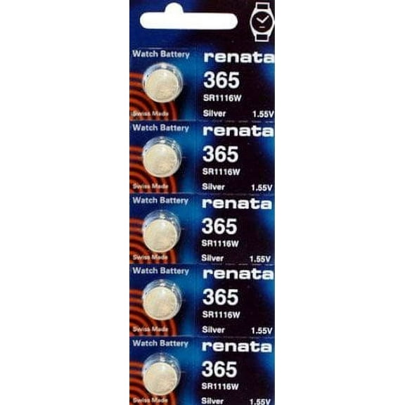 365 Watch battery - Strip of 5 Batteries
