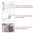thumbnail image 3 of Bath Towel Rack Shelf, Swing Out Folding Arm & Shower Hook, 17in Wall Mounted Adjustable Swivel Hanging Rail, Bathroom Hanger Set, 3 of 4